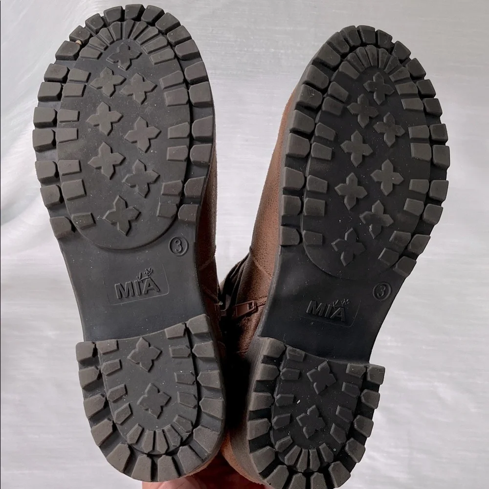 MIA Brown Studded Kids Boots
